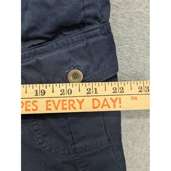 Tommy Hilfiger Capri Pants Womens 16 Navy Cargo Cropped Zip Fly Pockets 802251 - Picture 5 of 14